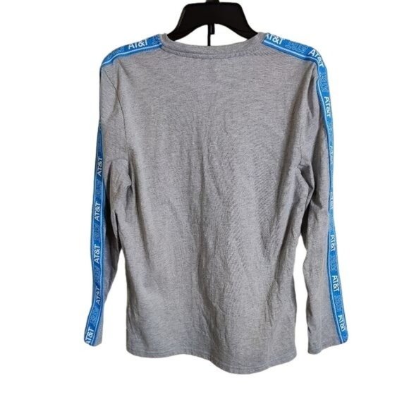 AT&T LOGO Merch Gray Long Sleeve T-Shirt M - Picture 2 of 4